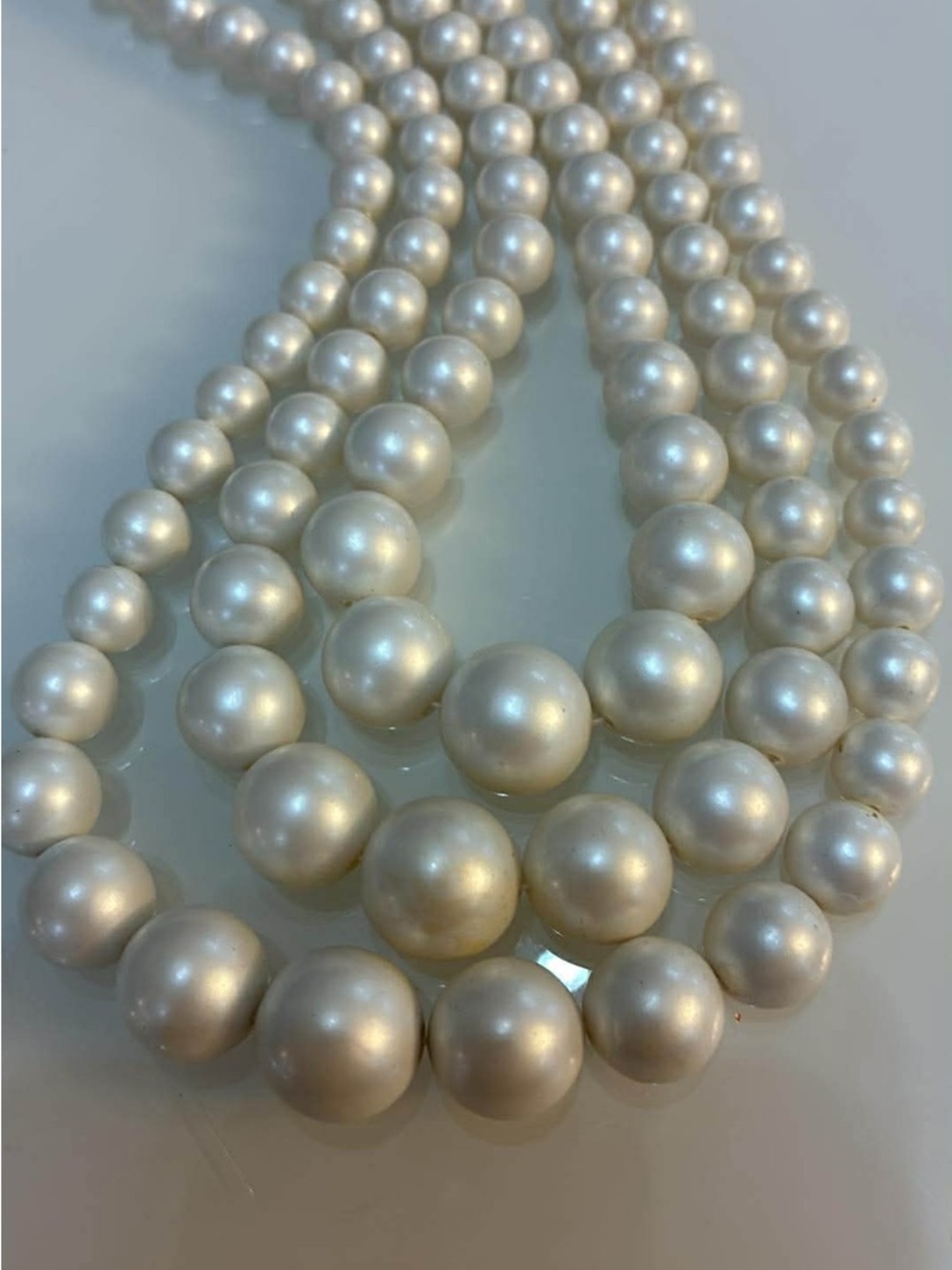 Japan Classic Multi-Strand Pearl Necklace - White - Picture 3 of 7